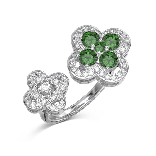Smaragd Ring Silber