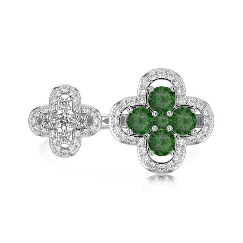 Smaragd Ring Silber