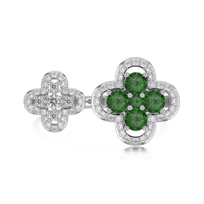 Smaragd Ring Silber