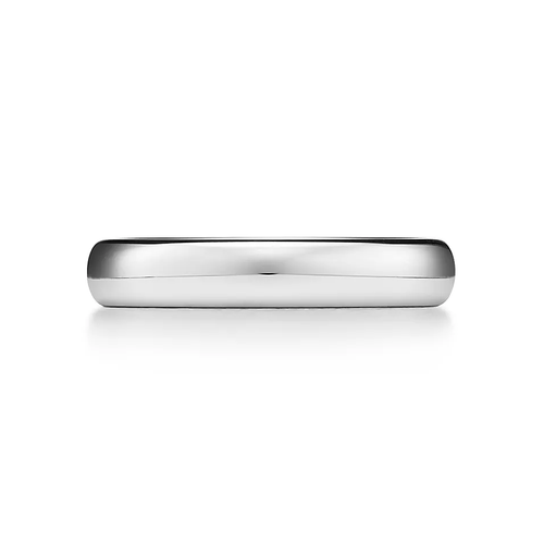 Clean Ehering 14K Weissgold, 4,0mm