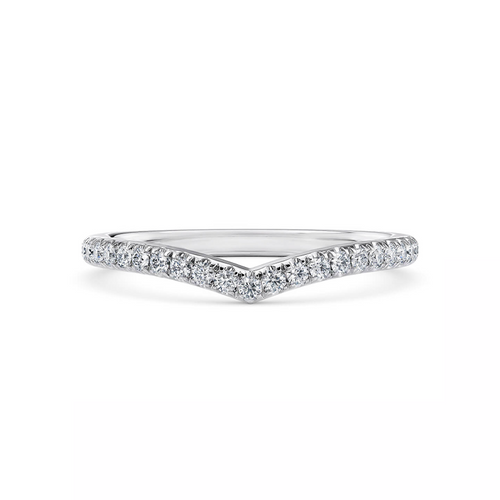 D Diamonds Ehering 14K Weissgold