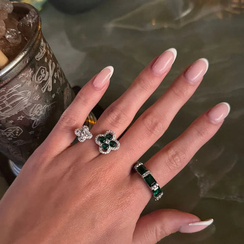 Smaragd Ring Silber