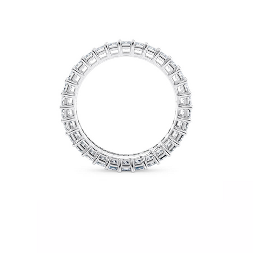 Emerald Ehering 14K Weissgold
